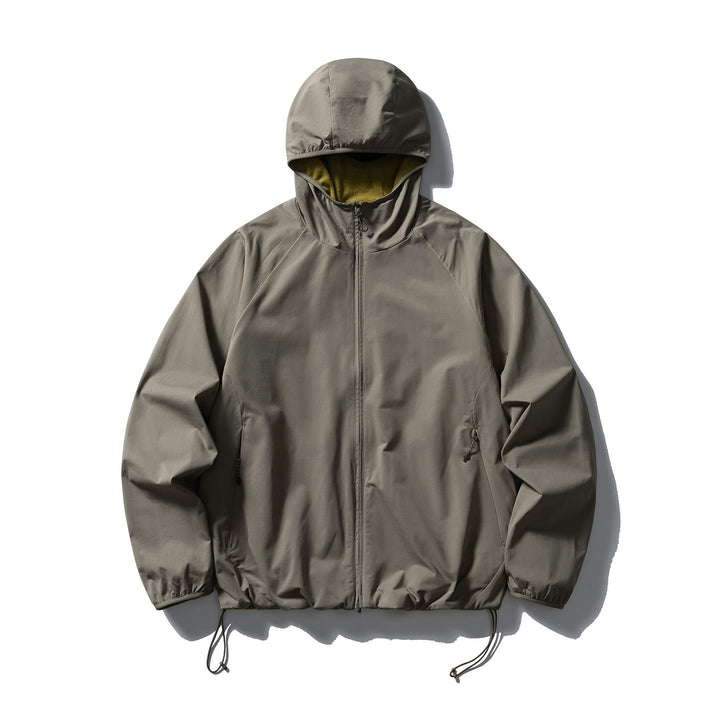 Unisex Leichte Kapuzen‑Softshelljacke mit Fleecegefütterter Innenkapuze und verstellbarem Saum Drune