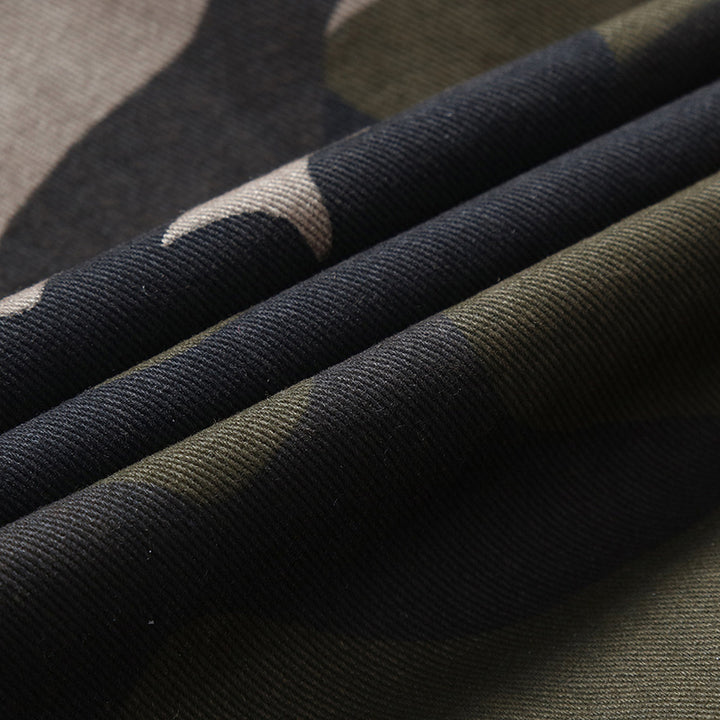 Herren Camouflage-Fieldjacke im Utility‑Look mit Mehrfach‑Taschen und Schulterepauletten Drune