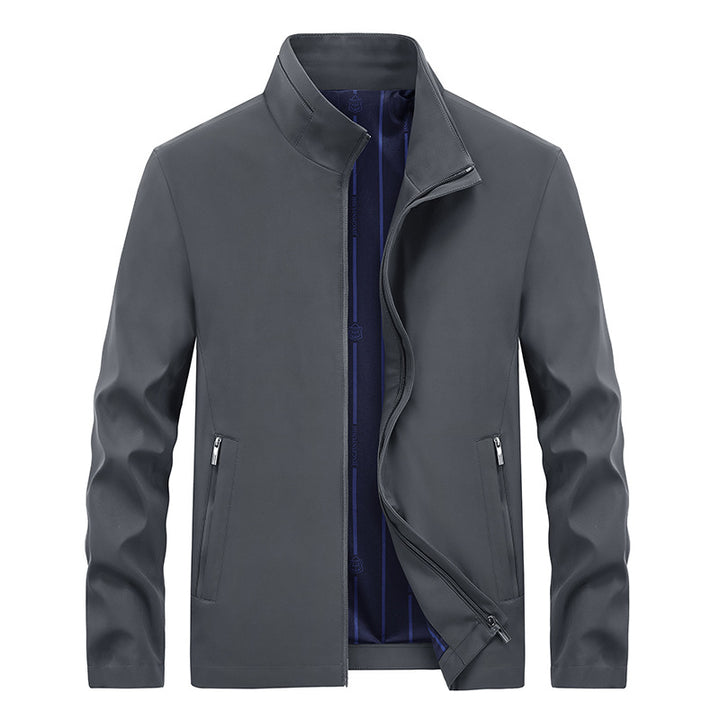 Herren Urbaner Softshell-Übergangsblouson mit Stehkragen, verdecktem Reißverschluss & feinem Innenfutter Drune
