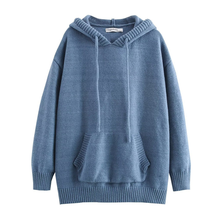 Damen Kuscheliger Hoodie mit animalischem Muster Drune
