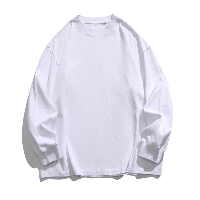 Unisex Weites Oversize-Langarmshirt im Heavyweight-Slouch-Stil mit Drop-Shoulder Drune