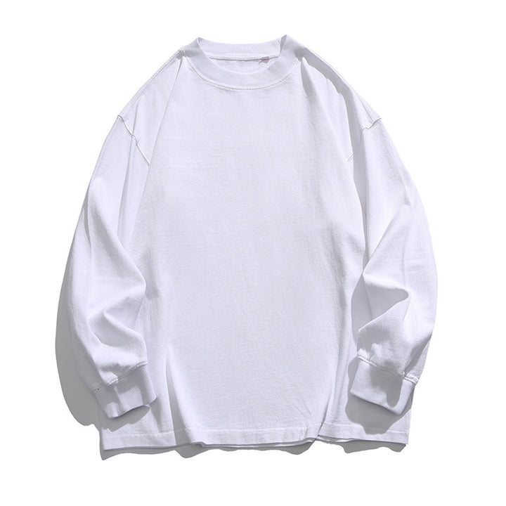 Unisex Weites Oversize-Langarmshirt im Heavyweight-Slouch-Stil mit Drop-Shoulder Drune