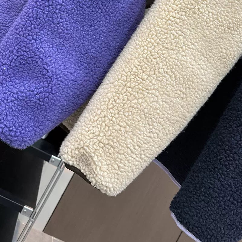 Damen kuschelige Fleecejacke mit praktischen Reißverschluss-Taschen Drune