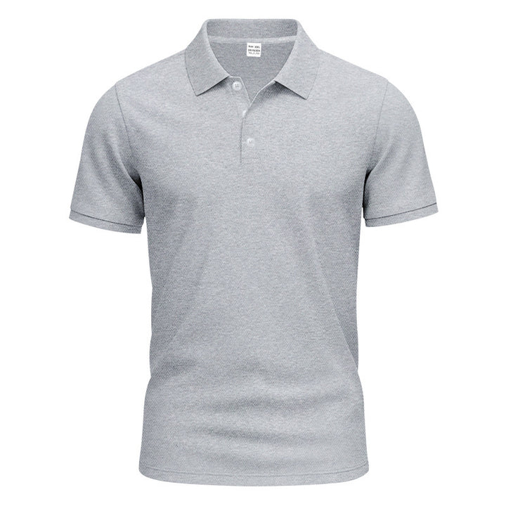 Herren nan atmungsaktives Piqué Poloshirt Kurzarm mit Knopfleiste Drune