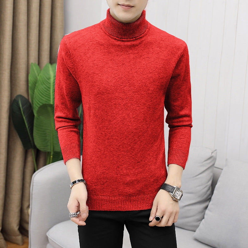 Herren modischer Rollkragenpullover mit feiner Struktur Drune