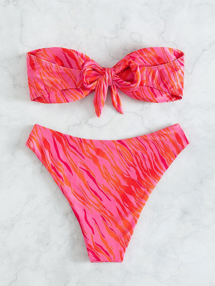 Damen Bandeau-Bikini mit raffinierten Drapierungen Drune
