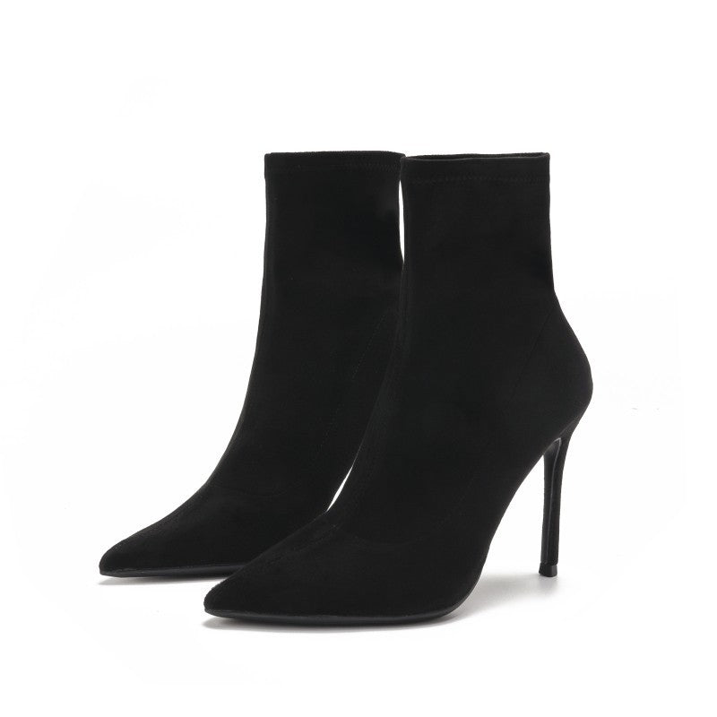 Damen Stretch‑Sockboot mit spitzer Zehenpartie und schmalem Stiletto Drune