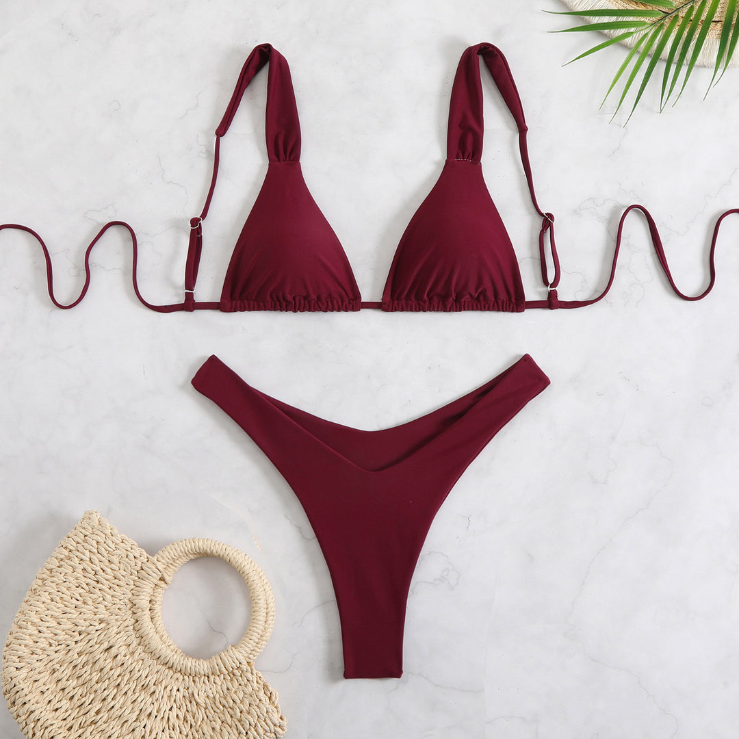 Damen Blumenmuster Bikini Set Drune
