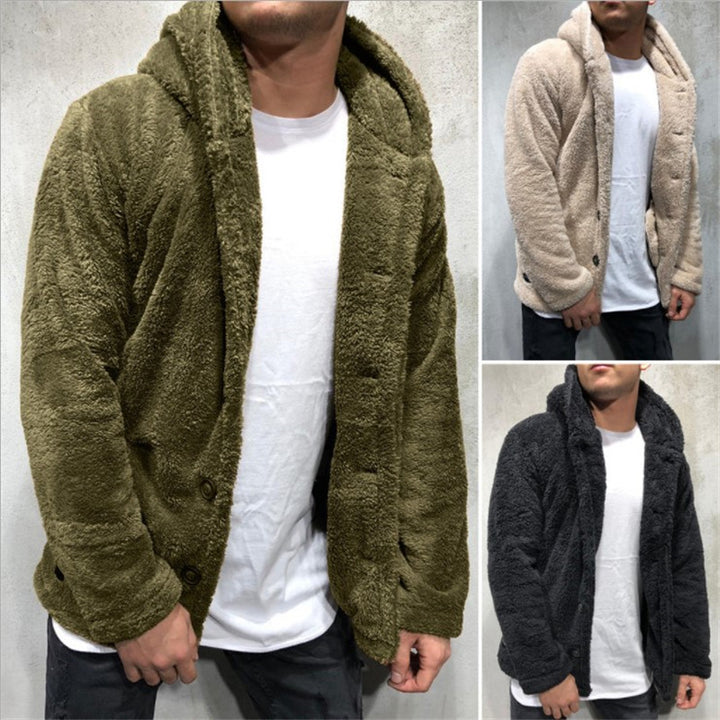 Herren kuschelige Fleecejacke Drune