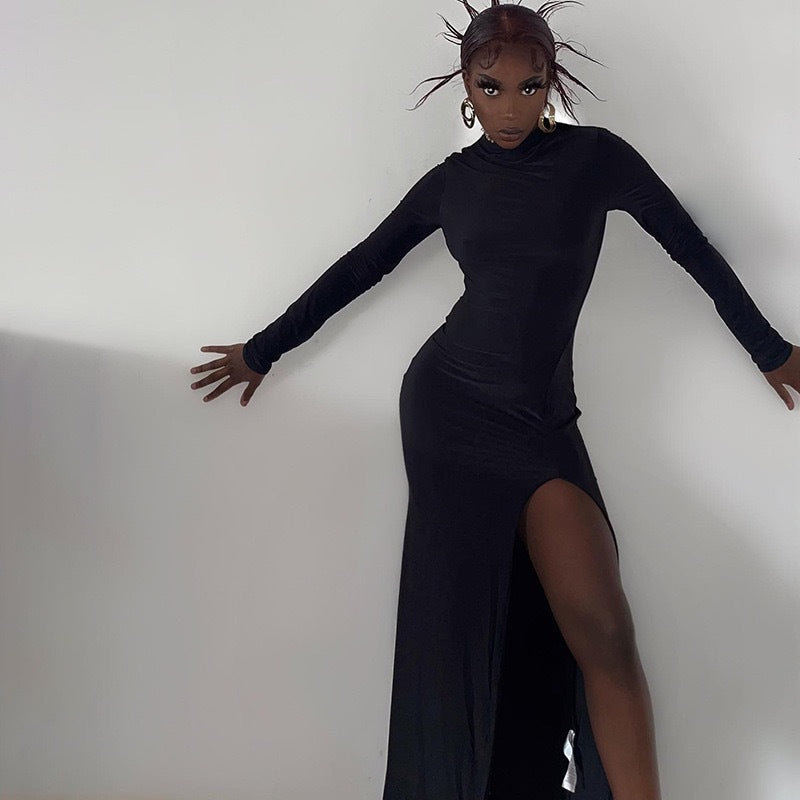 Damen Elegantes Rückenausschnitt Abendkleid Drune