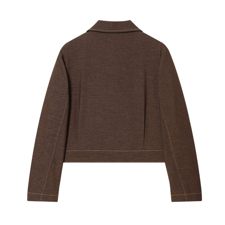 Damen nan hochtaillierte Jersey-Hose mit dekorativer Mittelnaht und leichtem Schlag Drune