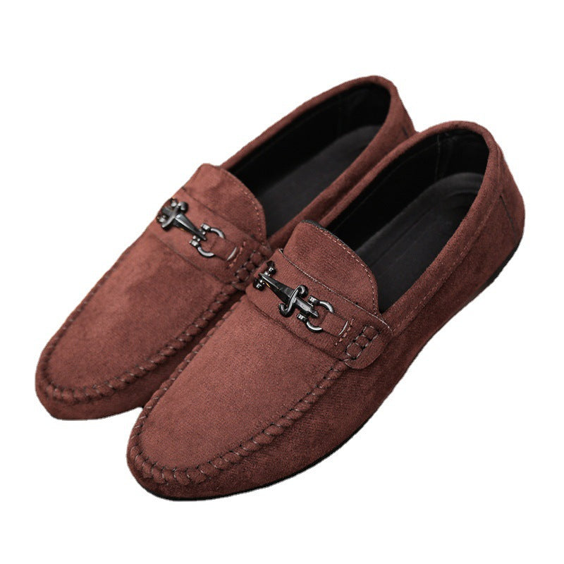 Herren Mokassins mit eleganter Schnallenapplikation und hochwertigem Wildleder Drune