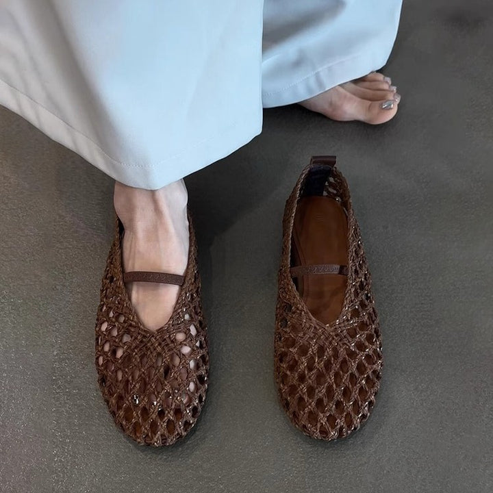 Damen Stilvolle Gewebte Slipper Drune