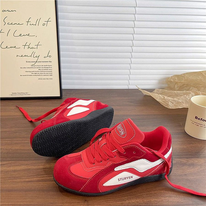Damen Freizeit Sneakers mit weichem Wildleder und atmungsaktivem Obermaterial Drune
