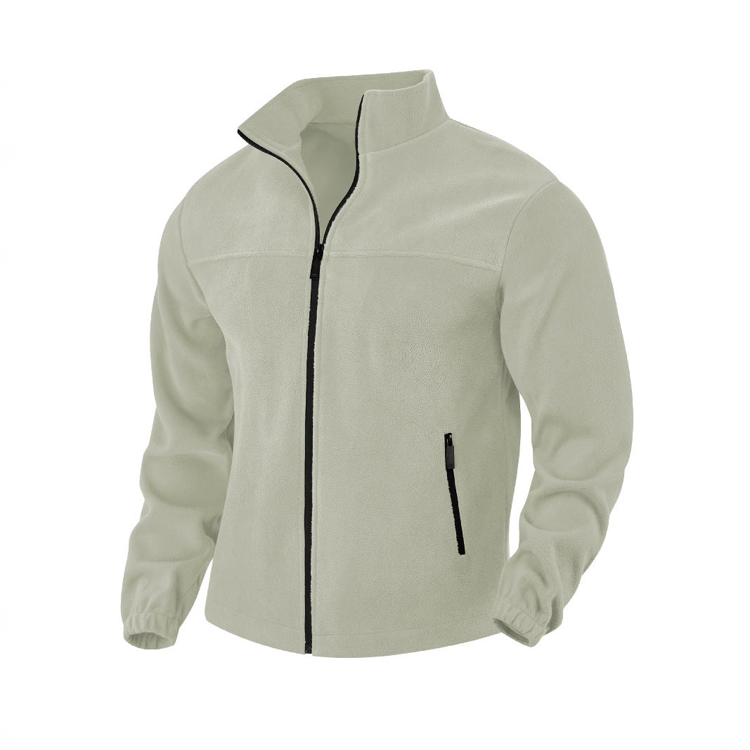 Herren Fleecejacke mit hohem Kragen Drune