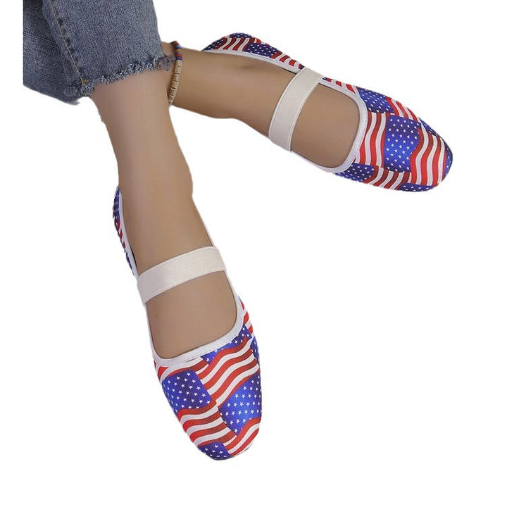 Damen Halloween-Motiv Ballerinas mit elastischem Fußbett Drune