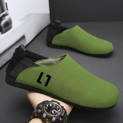 Herren Leichter Slip-On-Freizeitschuh mit elastischem Fersenriegel und flexibler Gummilaufsohle Drune