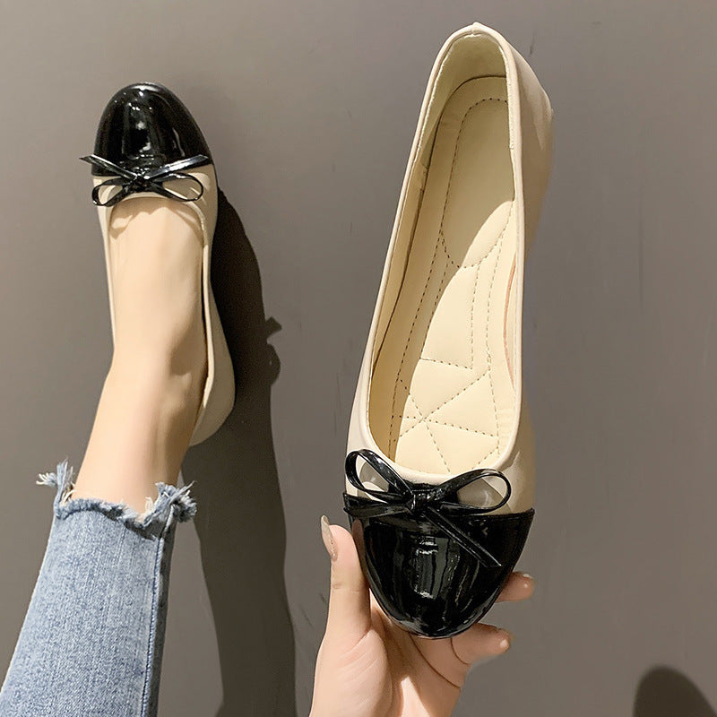 Damen Ballerina-Schuhe mit elegantem Schleifendetail und gepolstertem Fußbett Drune