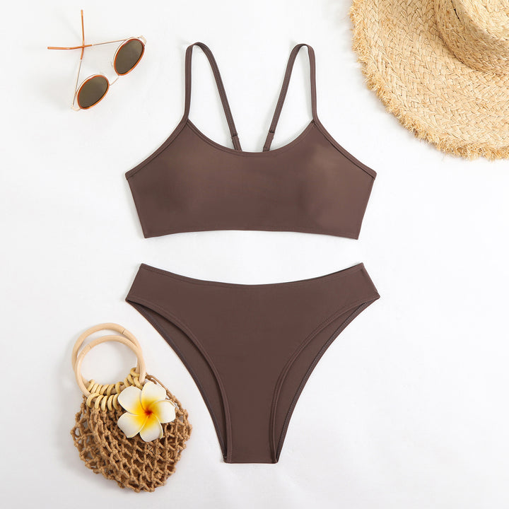 Damen Sportlicher Bikiniset Drune