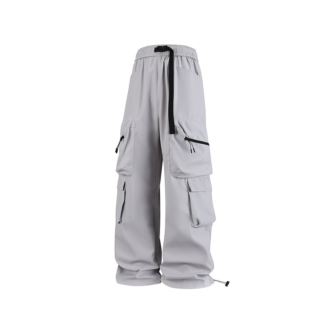 Herren Breite Cargo-Hose im Utility-Design mit elastischem Bund, integrierter Gurt und multifunktionalen Taschen Drune