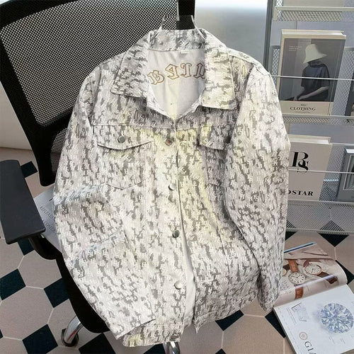Herren Modische Camouflage Übergangsjacke Drune