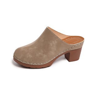 Damen Komfortable Clogs mit blockförmigem Absatz Drune