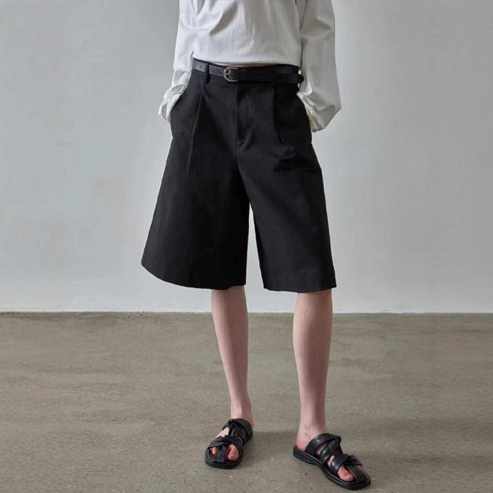 Damen Elegante und bequeme weitem Stoff-Shorts Drune