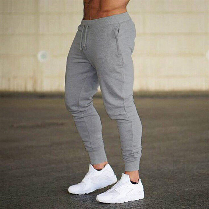 Herren nan eng zulaufende Jogginghose Baumwollmischung mit Bündchen und Kordelzug Drune