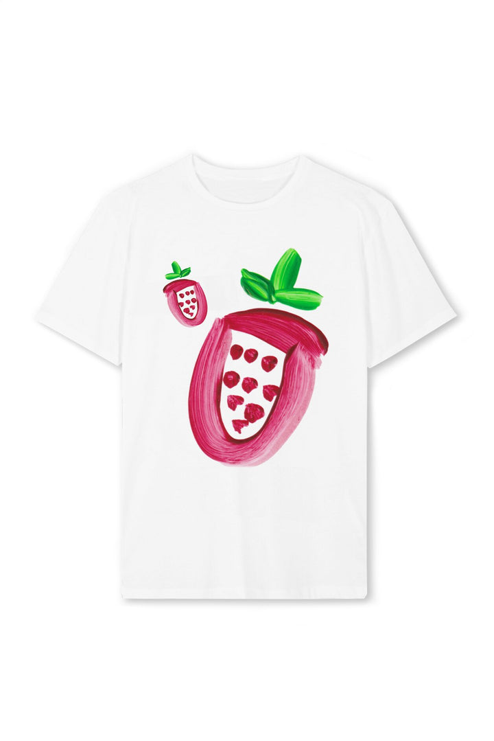 Damen T-Shirt mit farbenfrohem Motiv und kreativem Design Drune