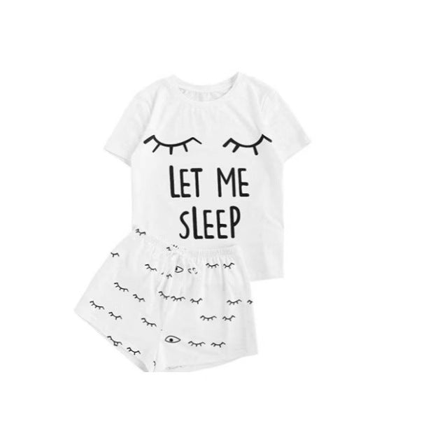 Damen Pyjama-Set mit humorvollem Print und bequemer Passform Drune