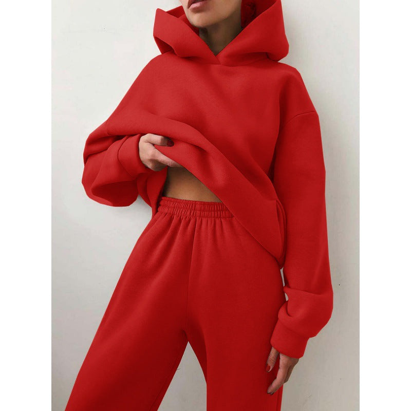 Damen Sportliches Set mit Hoodie und Jogginghose Drune