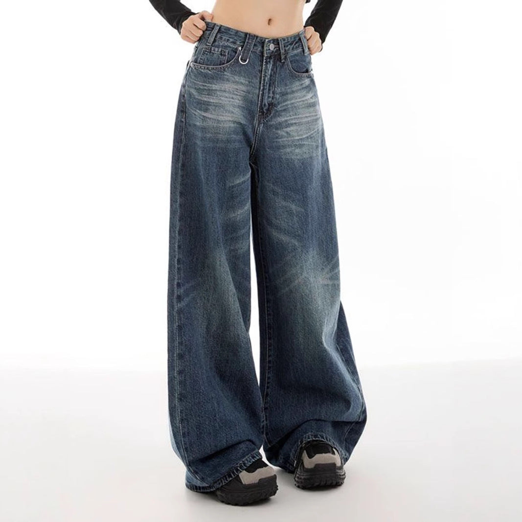 Damen weitere Jeans im modischen Used-Look Drune