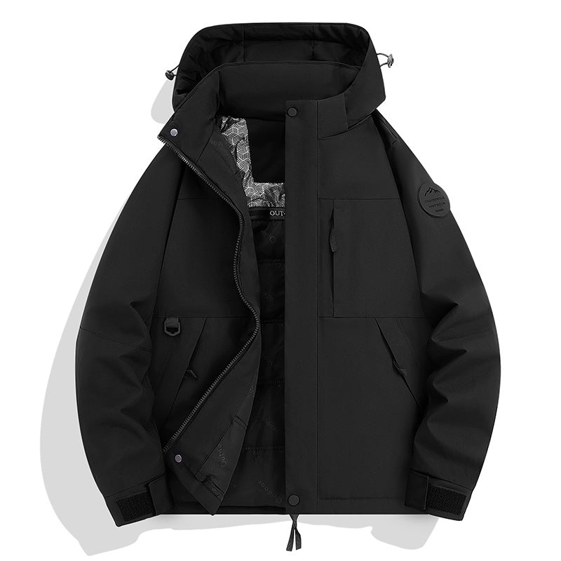 Herren Wasserdichte und atmungsaktive Softshell-Outdoorjacke Drune