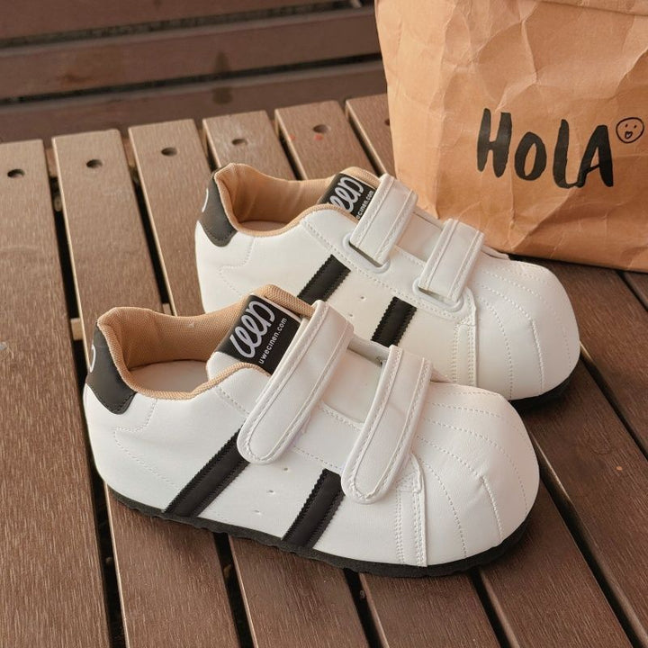 Damen Sneakers mit doppeltem Klettverschluss und gepolsterter Innensohle Drune