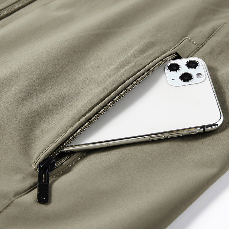 Herren Atmungsaktive Softshell-Outdoorweste mit Mesh‑Innenfutter und Reißverschlusstaschen Drune