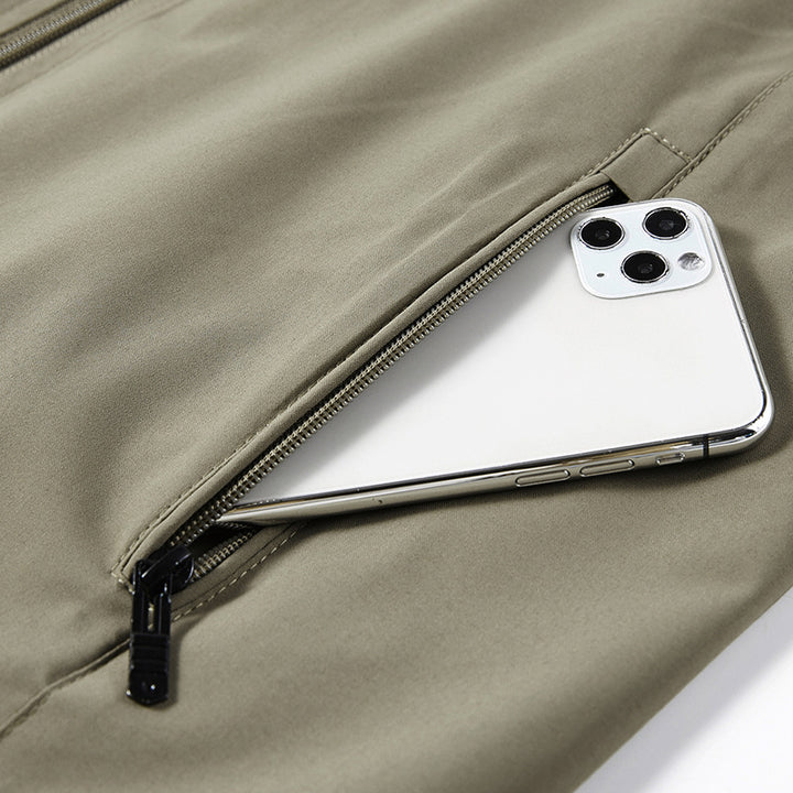 Herren Atmungsaktive Softshell-Outdoorweste mit Mesh‑Innenfutter und Reißverschlusstaschen Drune