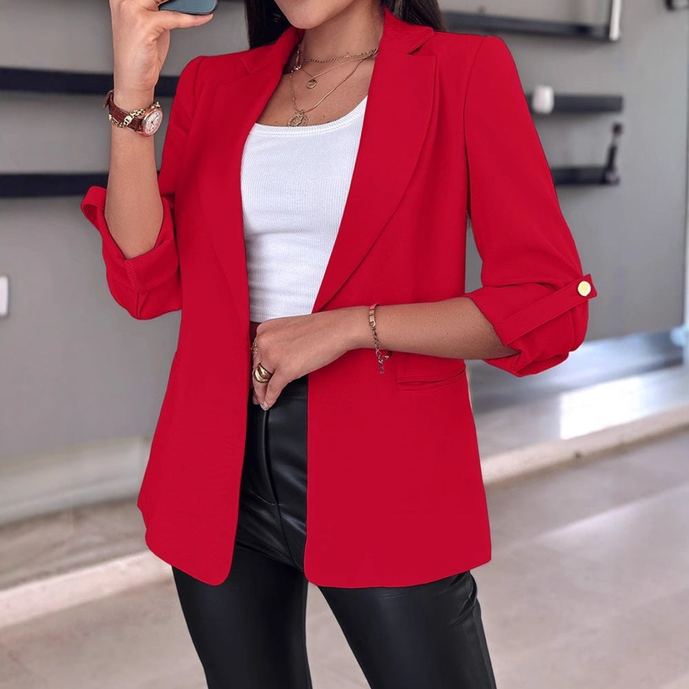 Damen Elegante und modische Blazerjacke mit perfekter Passform Drune