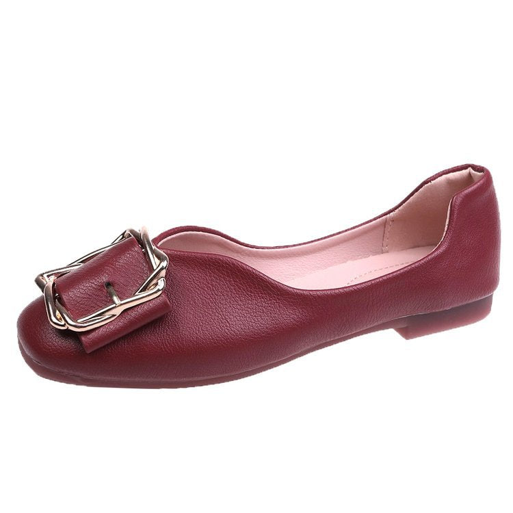 Damen Ballerinas mit dekorativer Schnalle und luxuriösem Innenfutter Drune