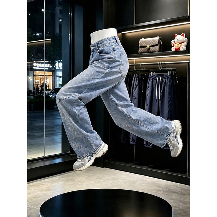 Damen Modische Weitgeschnittene Jeans Drune