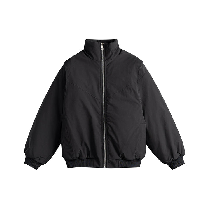 Damen Gefütterte Boxy‑Bomberjacke mit hohem Stehkragen und diagonal gesteppter Optik Drune