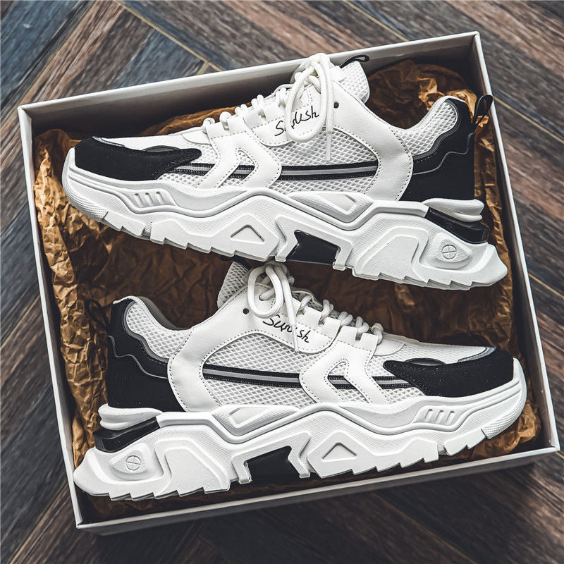 Damen Sportliche Chunky Sneakers mit atmungsaktiver Mesh-Oberfläche und stabiler Sohle Drune