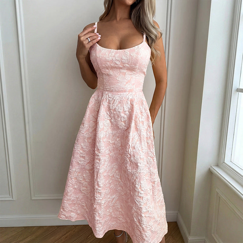 Damen Tailliertes Cocktailkleid mit schimmerndem Stoff und elegantem Bustier Drune