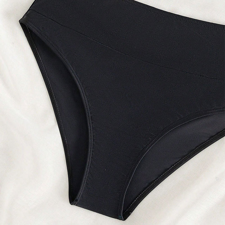 Damen Sport-Bikini mit hohem Bund und breiten Trägern Drune