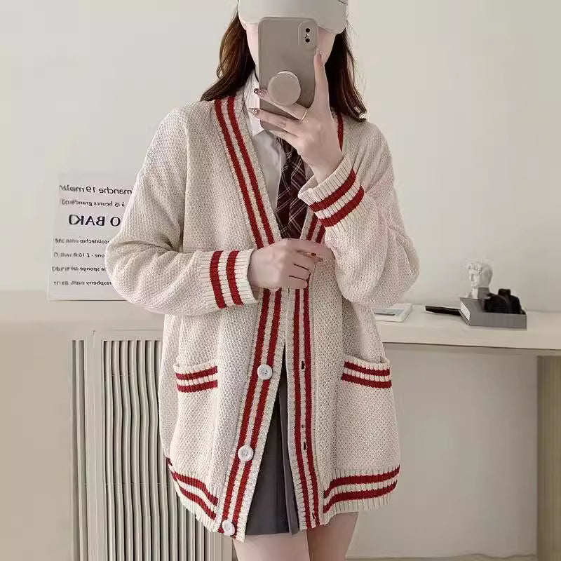 Damen lässiger Strickcardigan Drune