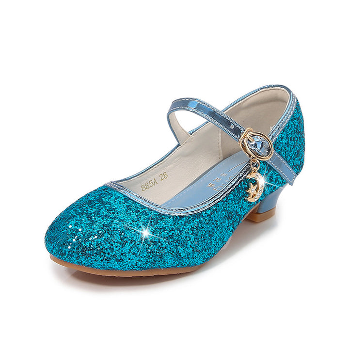 Mädchen Ballerina-Schuhe mit verstellbarem Riemen und Glitzer-Detail Drune