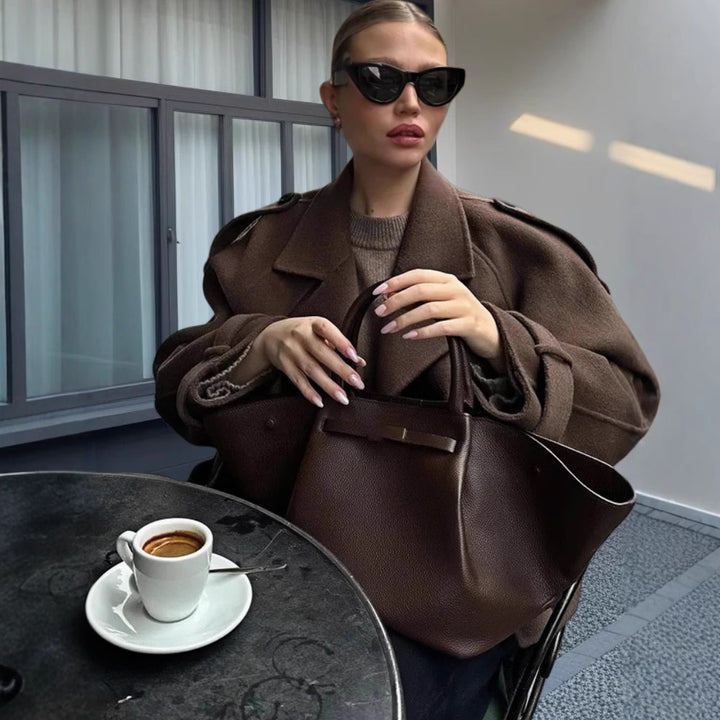 Damen Elegante und lässige Wolljacke Drune