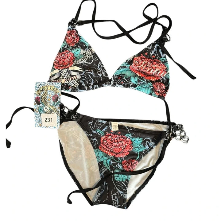 Damen Bikini-Set mit einzigartigem grafischem Design Drune
