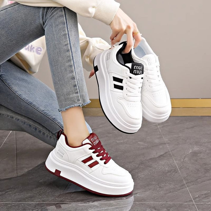 Damen Sportliche Sneakers mit doppelter Dämpfung und atmungsaktiver Mesh-Oberfläche Drune