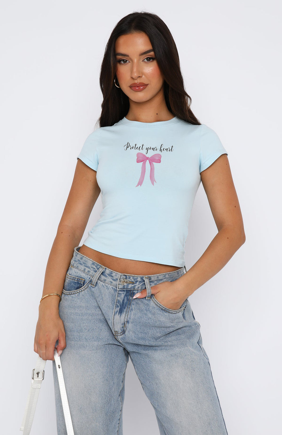 Damen bequemes Crop-Top mit modischem Druck Drune