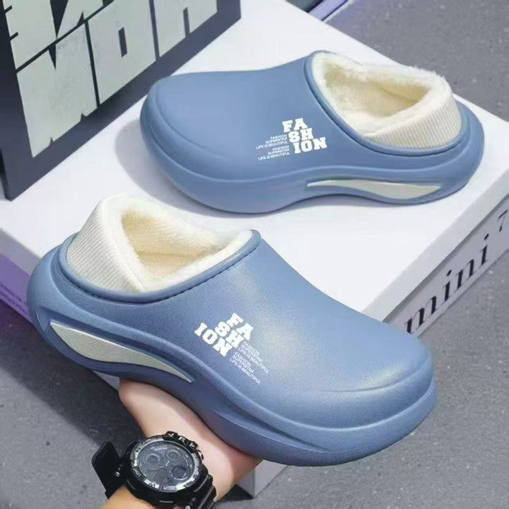 Damen Gefütterte Thermo‑Clogs aus leichtem EVA mit Teddyfutter und dämpfender Komfortsohle Drune